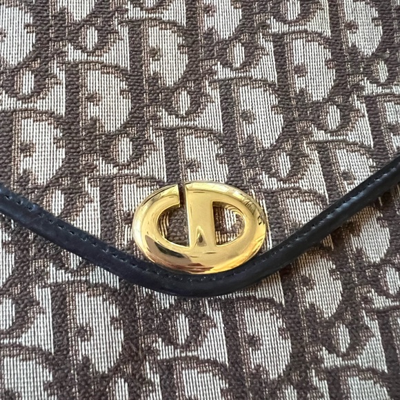 CHRISTIAN DIOR rare Canvas Envelope Clutch Brown monogram - Picture 3 of 6
